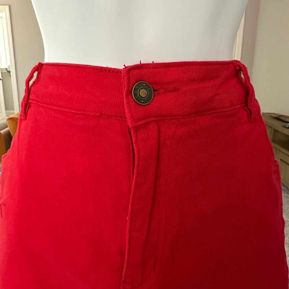 Denim High-Waisted Skort - Picture 12 of 12